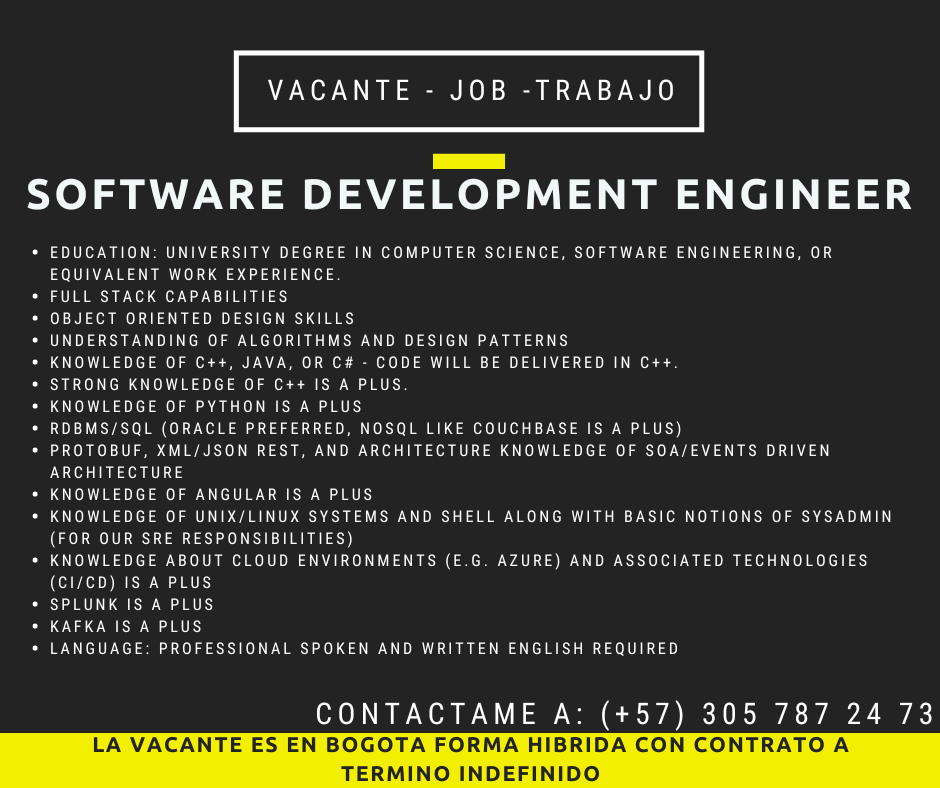 Software Development Engineer