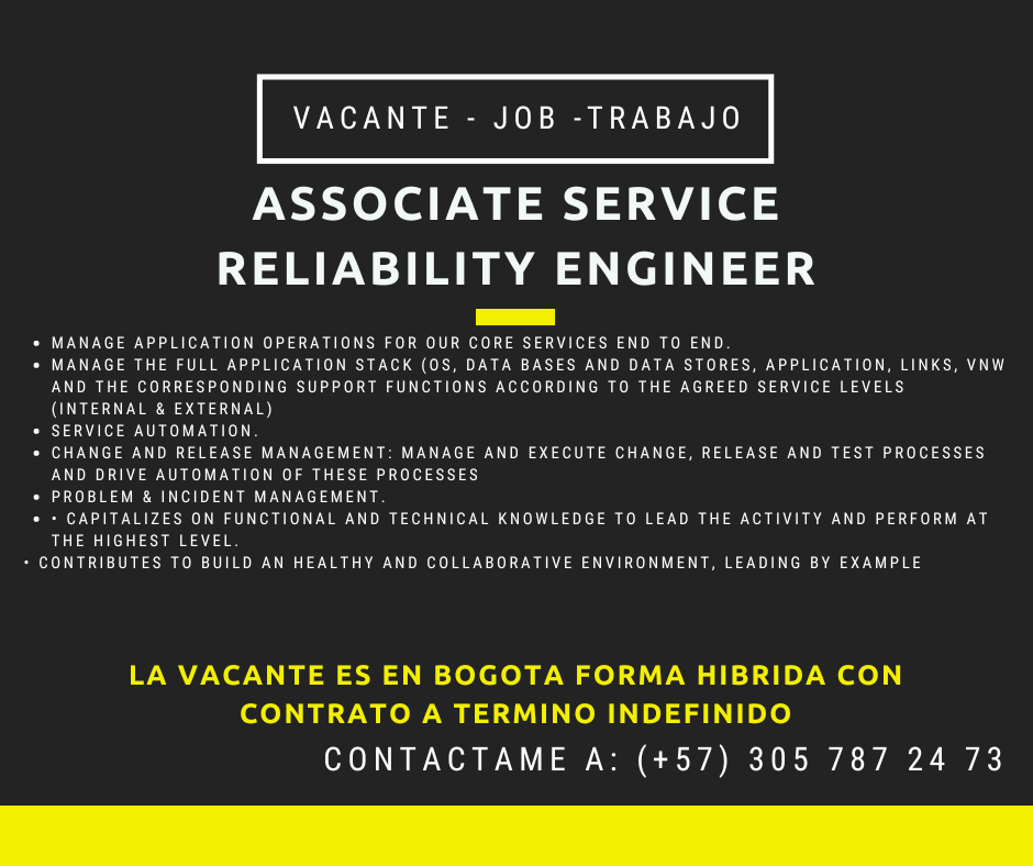 Associate Services Reliability Engineer