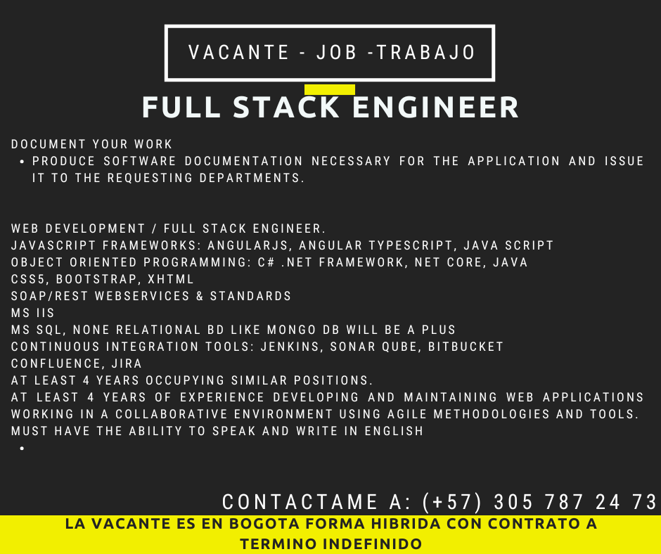 FullStack Engineer Job