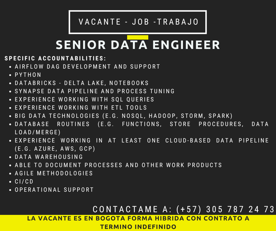 Senior Data Engineer Job